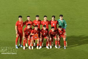 L'équipe nationale vietnamienne de football des moins de 23 ans (U23) décroche sa place en quarts de finale des ASIAD 2026. Photo : VNA. 