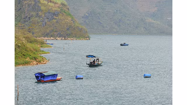 La rivière Nho Quê brille à la saison des fleurs de Bombax ảnh 10 La rivière Nho Quê brille à la saison des fleurs de Bombax ảnh 10