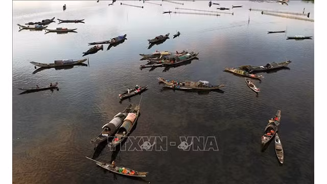 Marché flottant Ngu My Thanh : beauté du pays de Huê ảnh 3