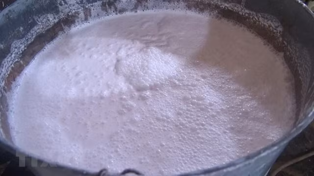 Production du vermicelle de riz Thang Long pour le Têt traditionnel ảnh 2