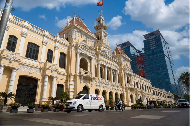 Selon FedEx, le Vietnam réunit de nombreux atouts pour progresser dans le classement mondial de la logistique. Photo : FedEx.