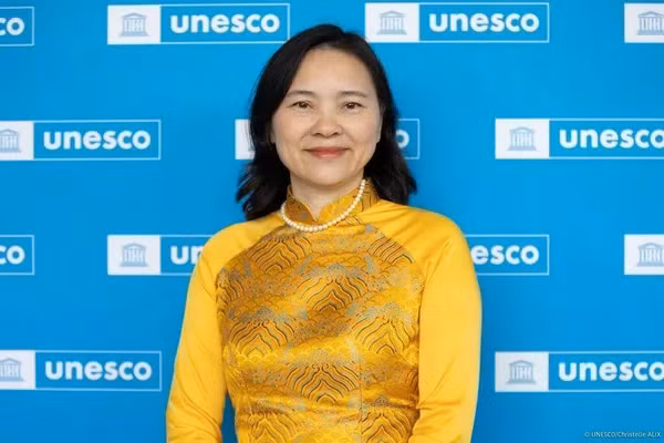 L'ambassadrice Nguyen Thi Van Anh, cheffe de la Mission permanente du Vietnam auprès de l'UNESCO. Photo : VNA.