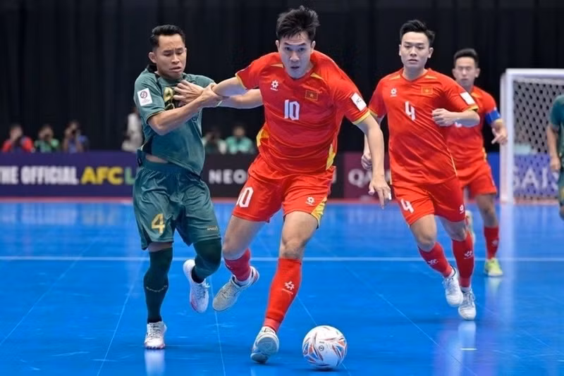 Le Vietnam s’incline face à l’Indonésie et s’arrête en quarts de finale de la Coupe d’Asie de futsal AFC 2026. Photo : AFC.