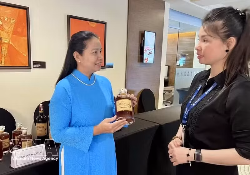Tran Thi Man, directrice commerciale de la compagnie par actions BM Toan Cau. Photo: VNA.