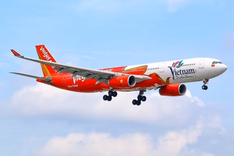 Un avion de la compagnie Vietjet. Photo : VNA.