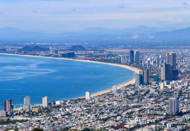 Un coin de la ville balnéaire de Da Nang (Centre). Photo : VNA.