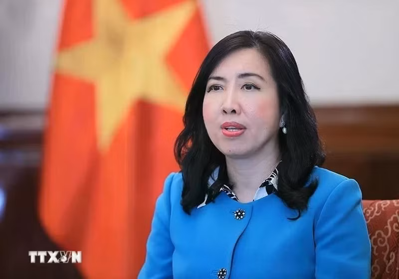 La vice-ministre des Affaires étrangères, Le Thi Thu Hang. Photo : VNA.