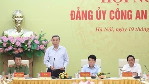Le secrétaire général du Parti, Tô Lâm, s’exprime lors de la conférence, à Hanoi, le 19 juin. Photo : VNA.