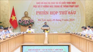 Le Premier ministre Pham Minh Chinh lors de lq réunion. Photo : VNA.