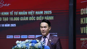 Dang Hong Anh, président de l’Association des jeunes entrepreneurs du Vietnam et du VPSF 2025. Photo : VNA.