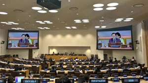 L'Assemblée générale des Nations unies a récemment adopté une résolution sur la préparation du Sommet sur la prévention et le contrôle des épidémies, coprésidé par les ambassadeurs du Vietnam et du Chili auprès de l'ONU. Photo: VGP