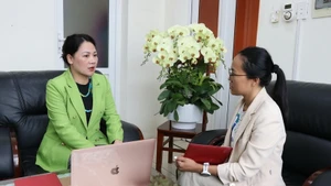 Trinh Ngoc Anh, secrétaire du Comité du Parti de la commune de Dai Son (Hai Phong). Photo : VNA.