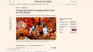 FTSE Russell hisse le Vietnam parmi les marchés émergents. Photo : VNA.