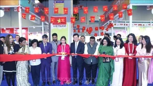 Inauguration du pavillon vietnamien au Salon mondial de l'alimentation 2025 en Inde. Photo : VNA.