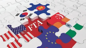 Le Vietnam a signé 17 accords de libre-échange et promeut des négociations sur une série d’accords de libre-échange avec de nouveaux marchés. Source: baodautu