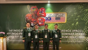 La délégation de haut rang de l'Armée populaire vietnamienne participe à l'IPACC-14. Photo : VNA.