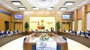 Panorama de la 52ᵉ session du Comité permanent de l'AN. Photo: VNA