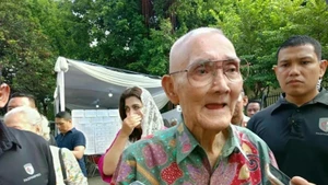 L'ancien vice-président indonésien Try Sutrisno. Photo: Antara