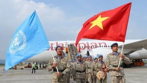 Les Casques bleus vietnamiens. Photo: VNA