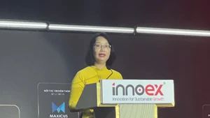 Tran Thi Dieu Thuy, vice-présidente du Comité populaire d'Hô Chi Minh-Ville, prend la parole. Photo: sggp