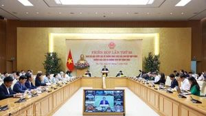 Le Premier ministre Pham Minh Chinh prend la parole lors de la 32e réunion du comité national de pilotage pour la lutte contre la pêche INN, le 3 mars. Photo : VNA.