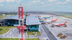 Terminal de l'aéroport de Hai Phong. Photo : VNA.
