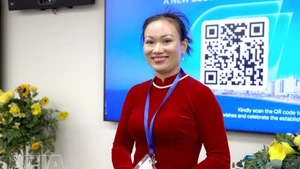 Nguyen Thi Thuy, une Vietnamienne résidant et travaillant à Ramat Gan. Photo: VNA