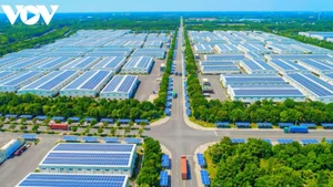 Vue en perspective du parc industriel de Nam Thang Binh. Photo: VOV