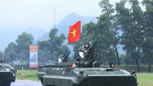 Quatrième répétition générale du défilé de la Fête nationale, le 16 août à Hanoï. Photo: VNA