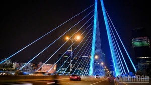 Hô Chi Minh-Ville la nuit. Photo : nhandan.vn