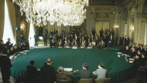 La conférence quadripartite de Paris en 1973. Photo: Getty Images