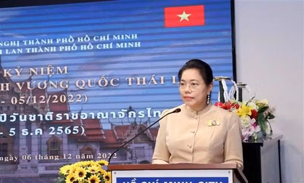 Wiraka Moodhitaporn, consule générale de Thaïlande à Hô Chi Minh-Ville, lors de l'événement. Photo : VNA.