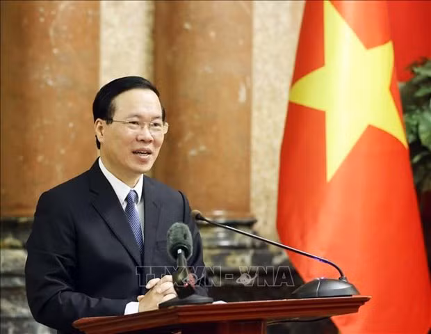  Le Président vietnamien Vo Van Thuong. Photo : VNA. 