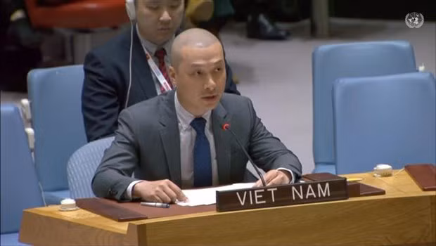 Le ministre-conseiller Nguyen Hoang Nguyen, chef adjoint de la Mission permanente du Vietnam auprès de l'ONU. Photo : VNA