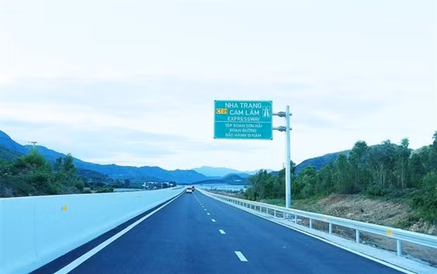 Une partie du tronçon Nha Trang - Cam Lâm. Photo: VNA