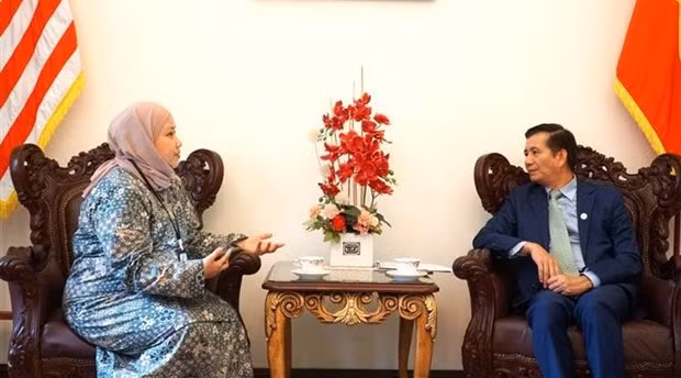 L'ambassadeur du Vietnam Dinh Ngoc Linh a souligné l'importance d'une coopération intégrale Vietnam - Malaisie. Photo : VNA.