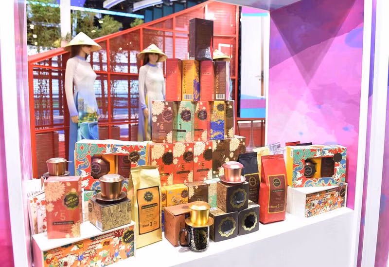 Un stand du Vietnam à la CAEXPO 2024, dans la ville de Nanning. Photo : VNA