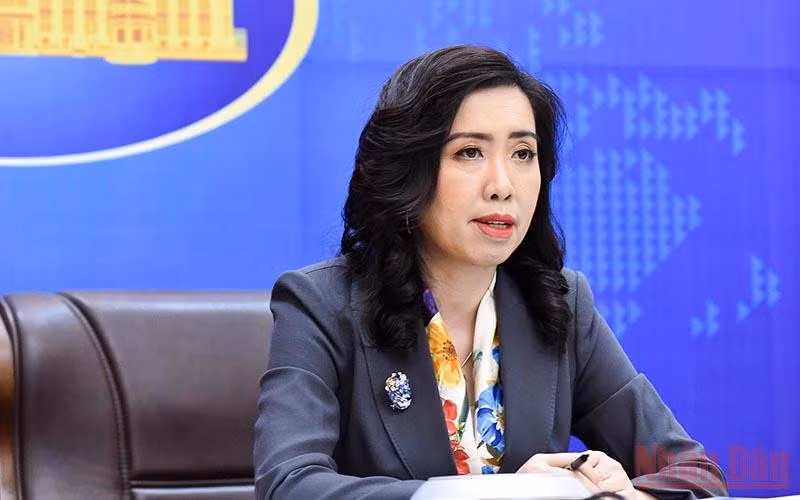La vice-ministre vietnamienne des Affaires étrangères, Lê Thi Thu Hang. Photo : VNA La vice-ministre vietnamienne des Affaires étrangères, Lê Thi Thu Hang. Photo : VNA