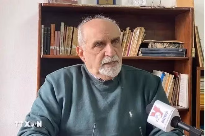 Le secrétaire général du Parti communiste argentin, Jorge Kreyness. Photo : VNA.