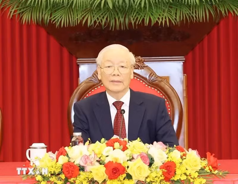 Le Secrétaire général du Parti communiste du Vietnam, Nguyên Phu Trong. Photo : VNA.
