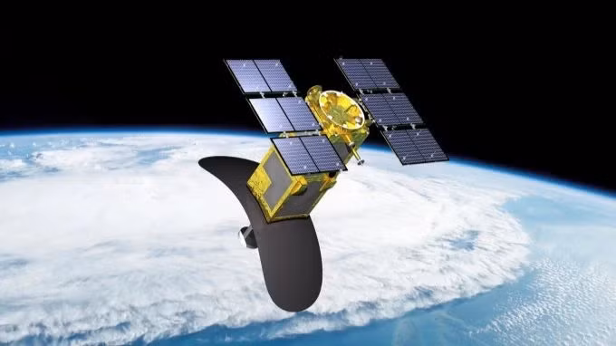 Simulation du satellite LOTUSat-1. Simulation du satellite LOTUSat-1.