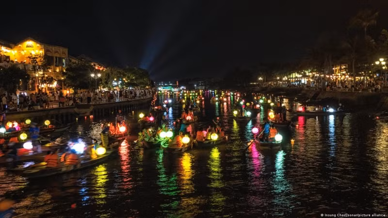 L'image de la ville de Hội An publiée sur le site Deutch Welle. 
