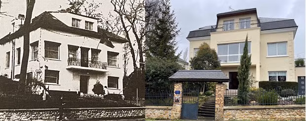 Photos de la maison ancienne et actuelle : VNA.