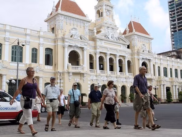 Hô Chi Minh-Ville est une destination préférée de nombreux étrangers. Photo : laodong.vn Hô Chi Minh-Ville est une destination préférée de nombreux étrangers. Photo : laodong.vn