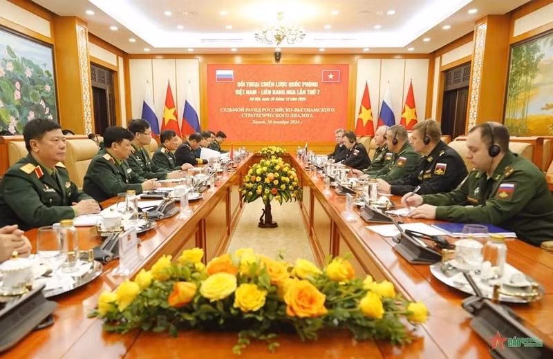 Panorama du 7e Dialogue stratégique de défense Vietnam-Russie. Photo : qdnd.vn 