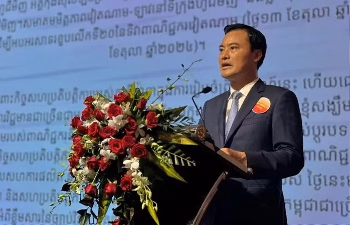 Bui Xuan Cuong, vice-président du Comité populaire de Hô Chi Minh-Ville, prend la parole. Photo : VOV.