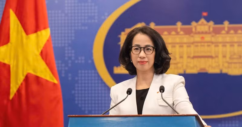 La porte-parole du ministère vietnamien des Affaires étrangères, Pham Thu Hang. Photo : VNA. 