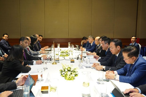 Panorama de la séance de travail. Photo : congthuong.vn 