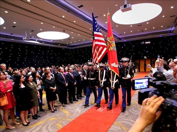 Cérémonie marquant le 247e anniversaire de la Fête nationale des États-Unis à Hô Chi Minh-Ville. Photo : VNA. 