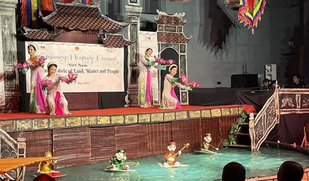 La Soirée du patrimoine culturel sur le thème "Vietnam - Le mélange culturel de la terre, de l'eau et des gens". Photo : VNA.